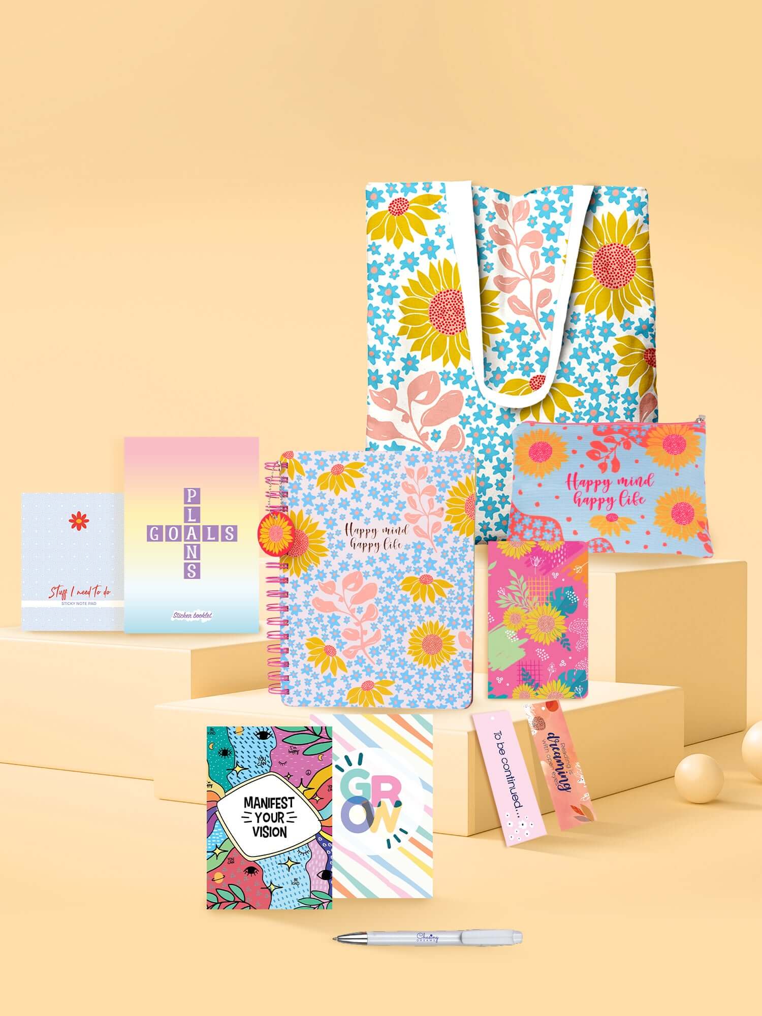Doodle B5 Happiness Planner Kit- Floral Flourish - DoodleCollection Store
